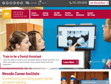 Tablet Screenshot of nevadacareerinstitute.com